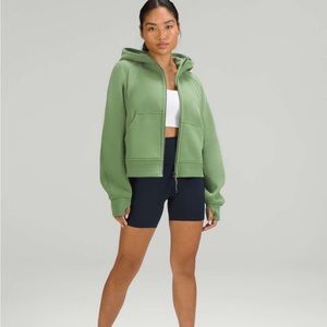 Lululemon full zip oversized scuba hoodie - green foliage - xs/s